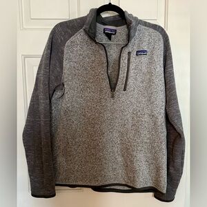 Patagonia Two-Toned Gray Men's Better Sweater 1/4 Zip